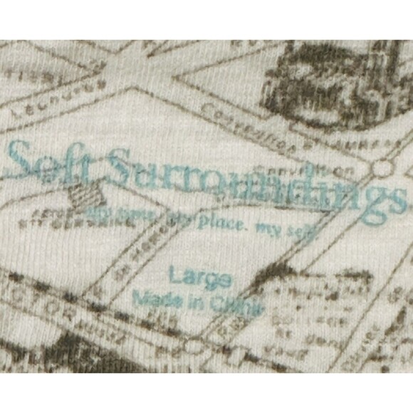 Soft Surroundings Women Size L City Of Paris Print Cardigan Art To Wear Boho - Picture 10 of 11